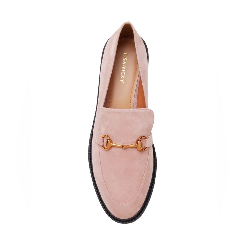 Lisa Vicky Zany Suede Bit Loafer Blush